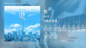 他 金志文 吉他谱G调简单版