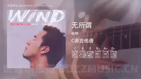 无所谓 杨坤 吉他谱C调简单版