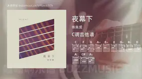 夜幕下 张良成 吉他谱C调简单版