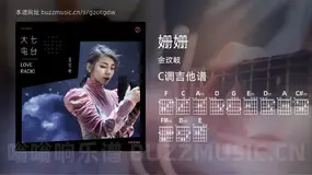 姗姗吉他谱C调 金玟岐 简单版