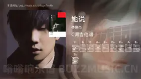 她说 林俊杰 吉他谱C调简单版