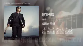 吹眼睛 庞龙 吉他谱G调简单版