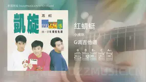 红蜻蜓 小虎队 吉他谱G调简单版