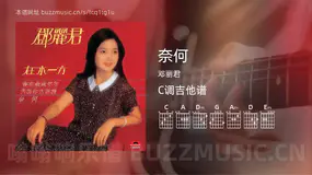 奈何 邓丽君 吉他谱C调简单版