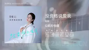 没资格说爱我 花姐 吉他谱G调简单版