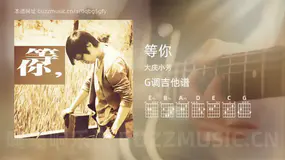 等你 大庆小芳 吉他谱G调简单版