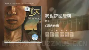 我也梦回唐朝 杭天 吉他谱C调简单版