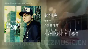 暂别离 曾春年 吉他谱G调简单版