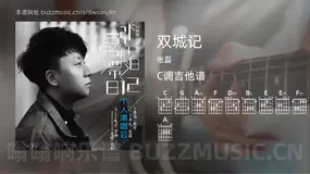 双城记 张磊 吉他谱C调简单版