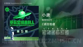 小唐 蛙池WaChi 吉他谱C调简单版