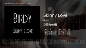 Skinny Love Birdy 吉他谱C调简单版