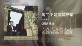 喝的不是酒是感情 秋裤大叔 吉他谱C调简单版
