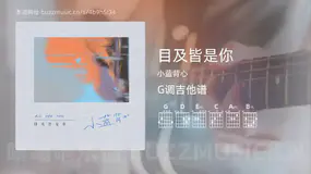 目及皆是你 小蓝背心 吉他谱G调简单版