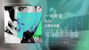 一半是我 陈立农 吉他谱G调简单版