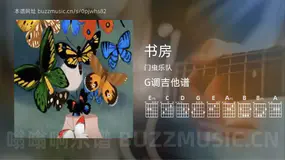 书房 门虫乐队 吉他谱G调简单版