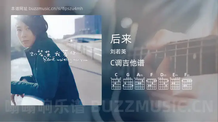 后来吉他谱C调 刘若英 简单版