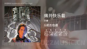 痛并快乐着 齐秦 吉他谱G调简单版