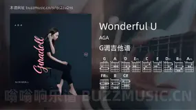 Wonderful U AGA 吉他谱G调简单版