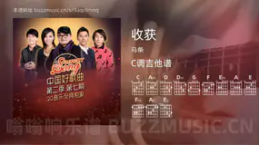 收获 马条 吉他谱C调简单版