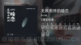 无疾而终的暗恋 陈子晴 吉他谱C调简单版