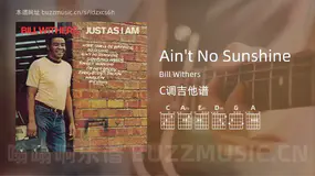 Ain’t No Sunshine Bill Withers 吉他谱C调简单版
