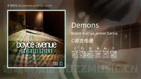 Demons Boyce Avenue,Jennel Garcia 吉他谱C调简单版
