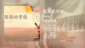 孤单北半球吉他谱C调 梁静茹 简单版