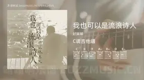 我也可以是流浪诗人吉他谱C调 好妹妹 简单版