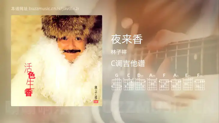 夜来香 林子祥 吉他谱C调简单版