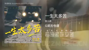 一生太多苦 安儿陈 吉他谱G调简单版