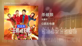 杀破狼 华晨宇 吉他谱G调简单版