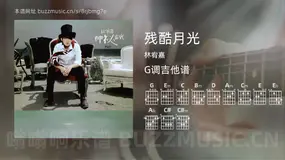 残酷月光 林宥嘉 吉他谱G调简单版
