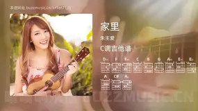 家里 朱主爱 吉他谱C调简单版