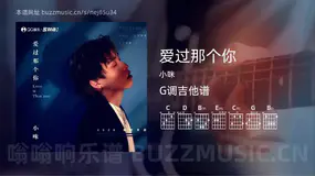 爱过那个你吉他谱G调 小咪 简单版