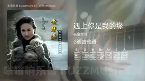 遇上你是我的缘 央金兰泽 吉他谱G调简单版