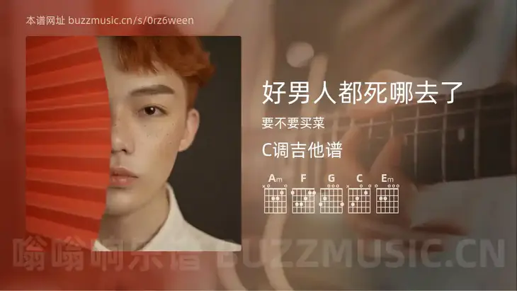 好男人都死哪去了 要不要买菜 吉他谱C调简单版