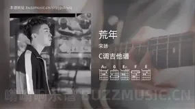 荒年 宋扬 吉他谱C调简单版