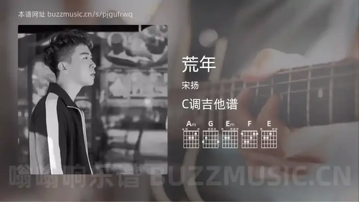 荒年 宋扬 吉他谱C调简单版