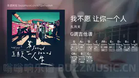 我不愿 让你一个人 五月天 吉他谱G调简单版