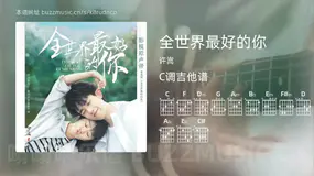全世界最好的你 许嵩 吉他谱C调简单版