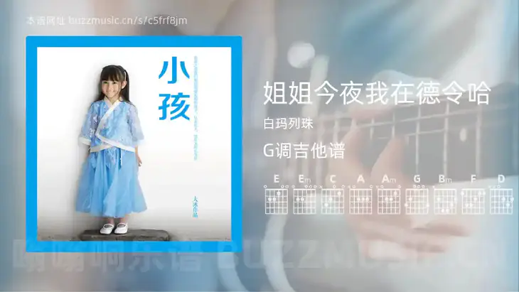 姐姐今夜我在德令哈吉他谱G调 白玛列珠 简单版