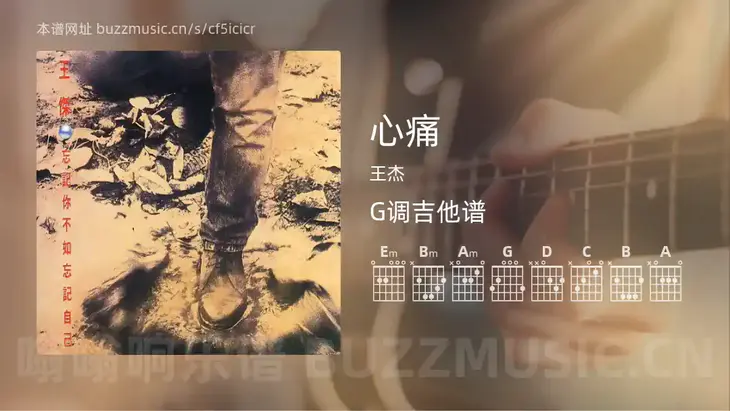 心痛 王杰 吉他谱G调简单版