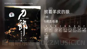 披着羊皮的狼 刀郎 吉他谱G调简单版
