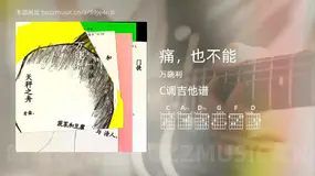 痛,也不能 万晓利 吉他谱C调简单版