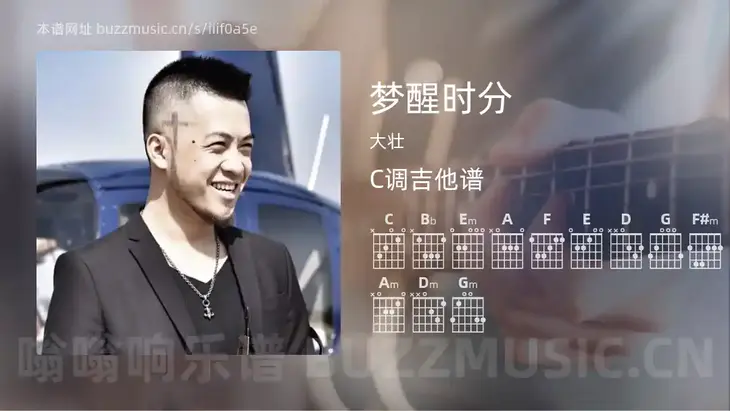 梦醒时分吉他谱C调 大壮 简单版