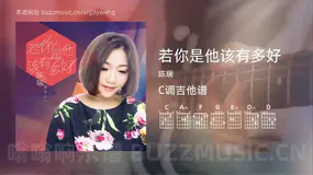 若你是他该有多好 陈瑞 吉他谱C调简单版