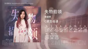 失物招领 蔡健雅 吉他谱C调简单版