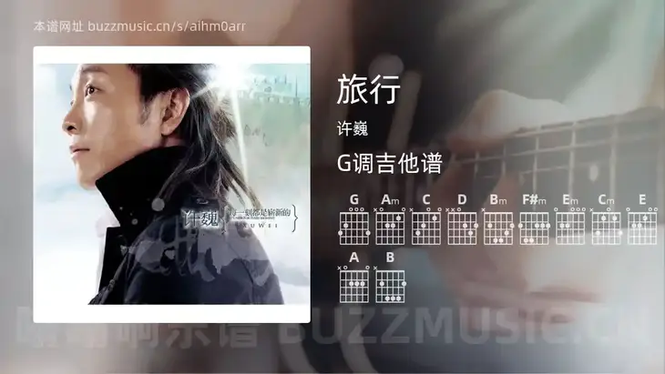 旅行吉他谱G调 许巍 简单版