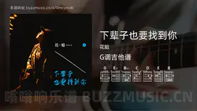 下辈子也要找到你 花姐 吉他谱G调简单版