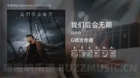 我们后会无期 白小白 吉他谱G调简单版